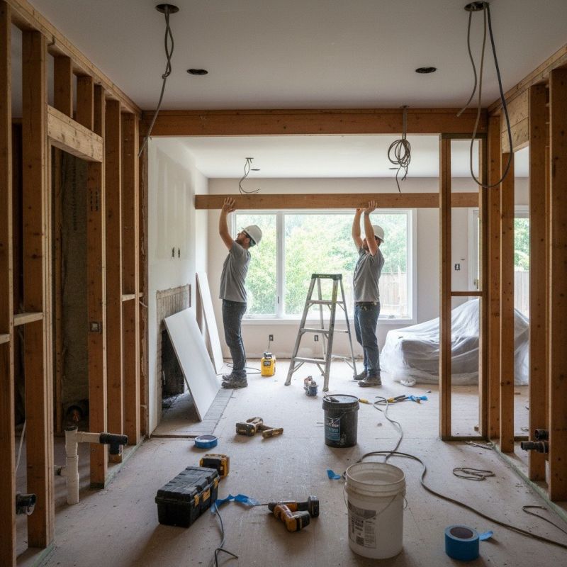 Stairwell Renovation in Conroe, TX